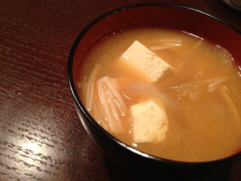 簡単☆えのきと豆腐のお味噌汁